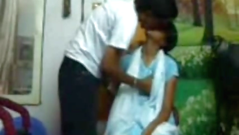 Indian Young Village Girl With Lover Front Of Cam