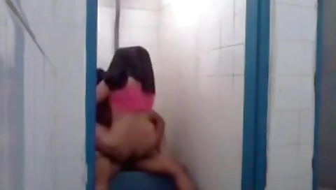 Big Ass Girl Rides Her Young Lover In Cowgirl Pose In Bathroom