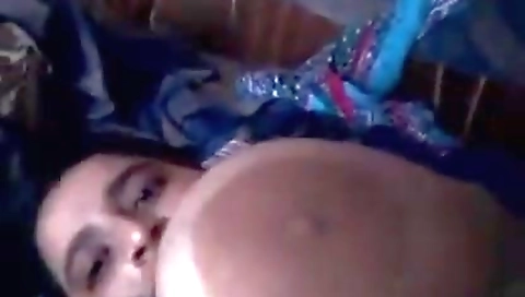 Super Busty Punjabi Bhabhi Exposing Her Fat Bald Pussy