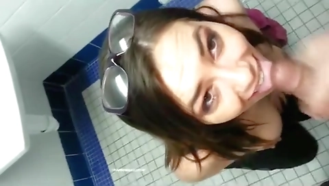 Horny Couple Enjoy A Hardcore Fuck In The College Men’s Washroom