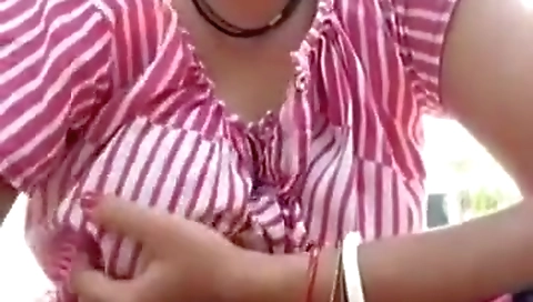 Cute Indian Bhabi Showing Pussy Outdoor