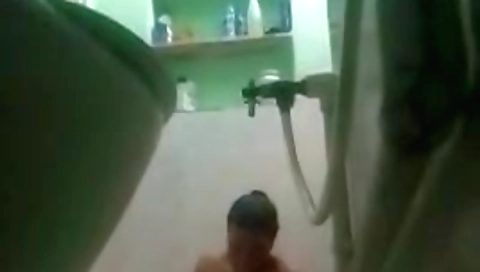 Today Exclusive- Desi Bhabhi Bathing Capture By