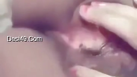 Today Exclusive- Cute Girl Fingering On Video Call