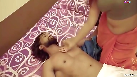 Naughty Bhabhi Blackmails Hot Servant To Fuck Her Pussy