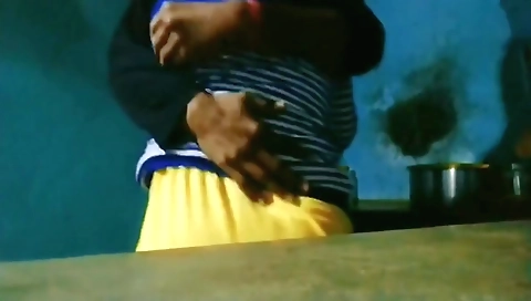 Dada Boudi Kitchen Romantic Sex