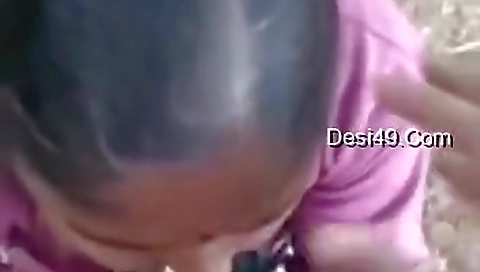 Desi Randi Outdoor Blowjob