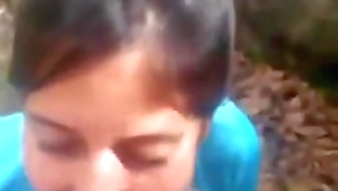 Desi Girl Outdoor Blowjob And Bf Cum On Her Face