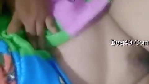 Exclusive- Hot Look Bhabhi Showing Her Boobs And Pussy