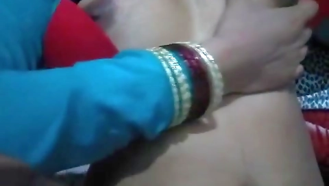 Indian Desi Wife Boobs Show Soft Flesh Of Chest