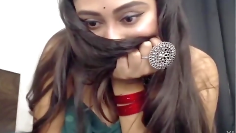 Today Exclusive-sexy Cam Girl Aana Hot Show 2