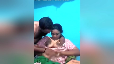 Exclusive- Sexy Indian Wife Boob Sucking By Hubby