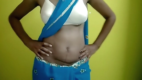 blue saree sex