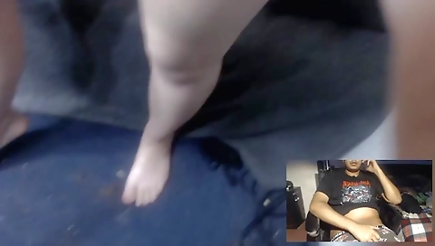 Tiffany Foot JOI on Skype