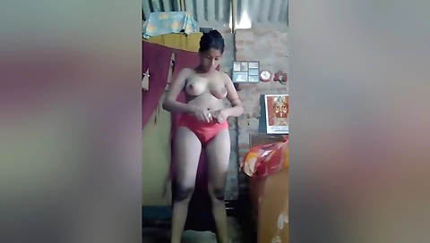 Today Exclusive- Cute Desi Girl Wearing Cloths