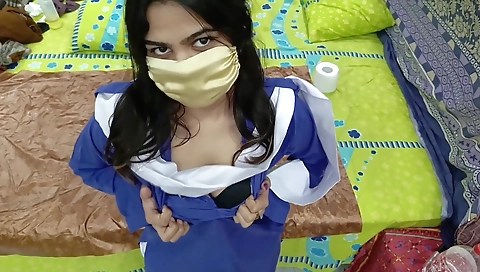 Desi Pakistani Beautiful Girl In School Uniform Having Her First Orgasm On Live Whatsapp Video Call